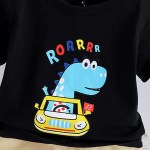 Conjuntos de Ropa para Niños al por Mayor de Alta Calidad y Estilo Moderno, Camiseta Negra y Pantalones Deportivos para Niños Pequeños - Product Image 2