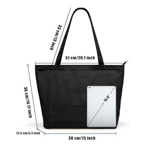 Bolsas de lona impermeables de verano para mujer con esteras de Yoga Carrier Cierre de cremallera Diseño de moda para oficina Playa Entrenamiento Viajes - Product Image 3