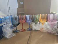 Grand Event Fournitures de fête de mariage Gobelet en verre à vin en plastique vintage