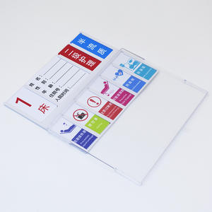 Letreros de Información para Camas de Hospital, Señales de Advertencia para Salas, Gestión 6S, Números de Cama a Prueba de Polvo, Muebles para Pie de Cama Médica - Product Image 1