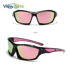 แว่นกันแดดปั่นจักรยาน UV400 แบบกำหนดเอง ฟิล์มสีมองกลางคืน ป้องกันลม กรอบ PC แว่นตากีฬากลางแจ้งสำหรับผู้ชาย - Product Image 2