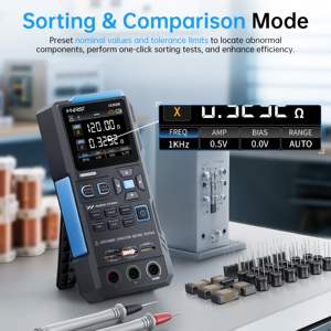 FNIRSI LC1020E Testeur de pont LCR portable pour résistance, inductance, capacité, composant - Product Image 5