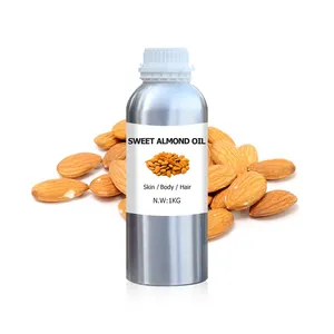 Minyak esensial Almond cetak manis tekanan dingin harga minyak Almond pengangkut besar untuk campuran minyak esensial