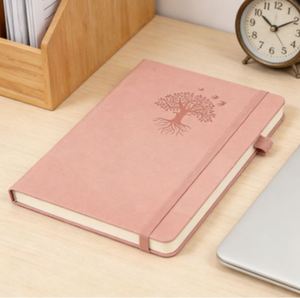 Carnet de notes/agenda A5 A6 B5 2026 en cuir PU à couverture rigide avec bande élastique - Product Image 2