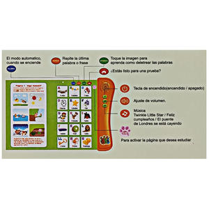 Lecture tactile parlant son <span class=keywords><strong>espagnol</strong></span> E Book enfants jouets éducatifs <span class=keywords><strong>en</strong></span> <span class=keywords><strong>ligne</strong></span> - Product Image 3