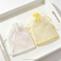Sacs en maille transparente personnalisés avec logo, écologiques, durables, en polyester, imprimés par transfert thermique, pour emballage de bijoux et cadeaux, vente en gros
