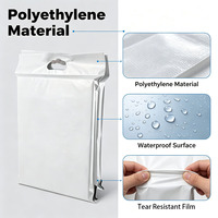 Sac d'expédition en gros, nouveau design, impression de logo, emballage de colis pour coursier, sac d'expédition en polyéthylène auto-adhésif avec poignée