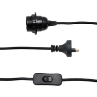 Accessoire électrique pour luminaires : douille de lampe E27 en bakélite à demi-filetage, prise australienne (AU)
