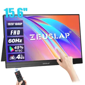 מחיר מפעל מותאם אישית 15.6 אינץ' מסך מגע פאנל LCD עם שלט רחוק IR צג תצוגת מארז פלסטיק שחור