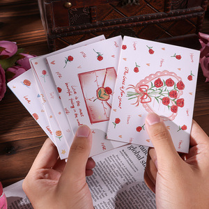Cartes de vœux vierges à motifs floraux, cartes de remerciement avec pages intérieures, vente en gros, pour mariages, anniversaires, fêtes, fleuristes, cadeaux d'entreprise, impression personnalisée - Product Image 5