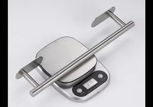 No Drill Adhesive Wall Mounted 304 Stainless Steel <b>Powder</b> Coated Finish Modern Design Bathroom Accessory Towel Holder - Product Image 3