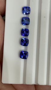 AAAA Quality Natural <b>Tanzanite</b> Cushion Cut Calibration Deep Blue Color Free Size Lot for Sale Handmade Bulk Product - Product Image 4