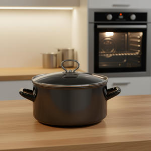 KARL KRGER Roasting Pot Brillant 24 Cm With Lid For Oven Use - Product Image 3