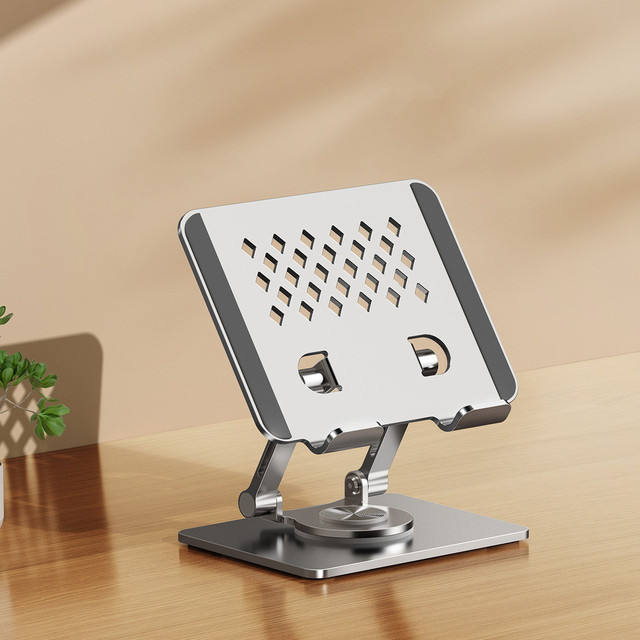 Yling 360 Degree Rotary Tablet Support ipad 7/8/9 Tablet Metal Stand Foldable Holder Mechanical Sound Effect in Stock