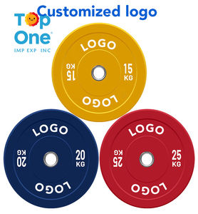 TopOne Bodybuilding Fitness Gym Disques en fonte Musculation Barbell Pare-chocs Plaques de poids - Product Image 2