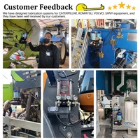 Bomba de Engrase Automática de 24V para Excavadora y Cargadora de Ruedas, Sistema de Bomba de Lubricación de Grasa Eléctrica Automática de 12V CC