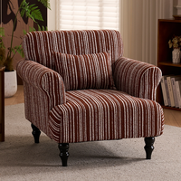Vintage Einzelsofa-Sessel, Französischer Designer-Stil aus der Mitte des Jahrhunderts, Geeignet für Wohnzimmer, Schlafzimmer, Ferienhaus, Freizeit-Loungesessel, Ti