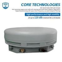 Antenne GNSS anti-brouillage JT SJAJ-8-B1-3 avec triple/double brouilleur, rapport S/J 95 dB, support de base 3 bandes