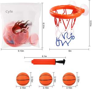 Mini Juguetes de Baño para Bebés y Niños Pequeños, Juego de <span class=keywords><strong>Aro</strong></span> de Baloncesto y Pelotas para <span class=keywords><strong>Bañera</strong></span>, Juguetes de Baloncesto para Uso en Interiores y Exteriores - Product Image 4