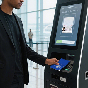 Stampante per libretti laser leggibili a macchina, MRP e carte in policarbonato per l'immigrazione aeroportuale, documenti di identificazione del viaggiatore, credenziali uniche - Product Image 1