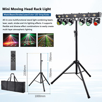 Projecteur mobile 120W à 6 têtes pour entrepôt européen, effet stroboscopique RGB, DMX512, éclairage de scène sonore pour DJ, discothèque, spectacle, fête