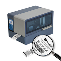 Impresora de Etiquetas de Papel Personalizables MASUNG MS-CH650 de 300DPI, Compatible con Varios Tamaños de Etiquetas para Ropa