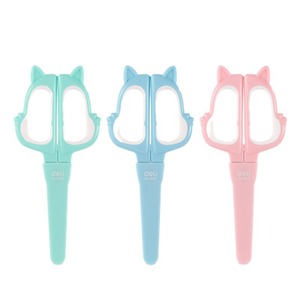 Tijeras para manualidades para niños Deli, forma de animal, punta redonda, acero inoxidable, para uso escolar - Product Image 5