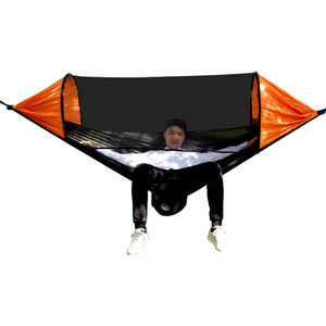 Hamaca Doble Portátil para Acampar al Aire Libre Hikeon, Cama de Hamaca con Apertura Rápida Automática, Mosquitera, Poliamida, Capacidad de Peso de 300 kg - Product Image 5