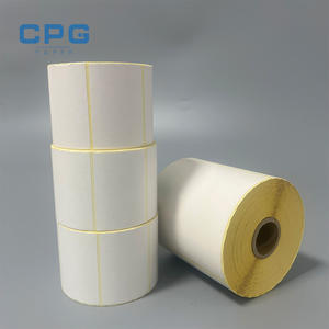 Fournisseur de papier thermique, vente en gros personnalisée, étiquettes d'expédition thermiques imperméables de haute qualité, rouleau d'étiquettes de code-barres 4x6, autocollant - Product Image 1