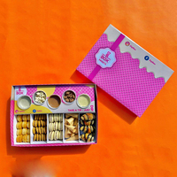 Neuer Stil Schwarze Party-Schokoladen-Keks-Dessertbox Catering-Verpackung Servierplatte mit Trennwänden und Deckel