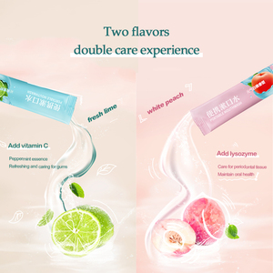 Collutorio Monodose Facile da Trasportare, Usa e Getta, Portatile, Gusto Frutta, Senza Alcool, Bustina da 10ml - Product Image 4