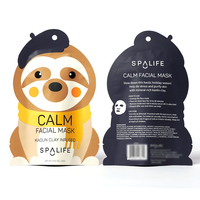 Sacs en plastique imprimés en forme d'animaux pour cosmétiques, emballage de masques faciaux scellé en feuille laminée, sacs Mylar personnalisés avec trou