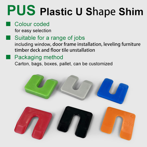 Woshun 90x35mm Hufeisen-Fenster packer Kunststoff-Hufeisen-Shims Kunststoff-Packer Kunststoff-Unter leg scheiben - Product Image 3