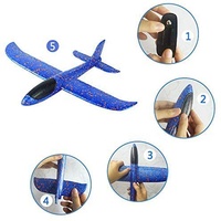 Planeador de espuma, juguetes de avión, Avión de lanzamiento manual, modelo de avión volador, juguetes deportivos para exteriores, 3 modos de vuelo para niños
