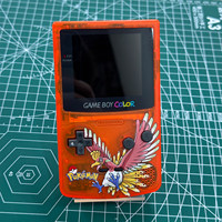 Pour GBC Color Handheld IPS Écran non laminé Design transparent classique et nostalgique Esthétique hautement appréciée Pleine couleur
