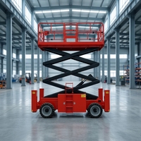 Plateforme élévatrice à ciseaux électrique autopropulsée CE ISO, 4-14m, capacité 1000kg, panneau de commande, vente directe usine