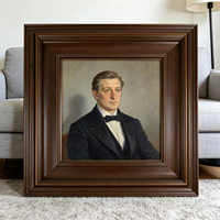Bois Couleur Classique Usine En Vrac Pin En Bois En Gros Baroque Or Peinture Murale Cadre Photo Profil