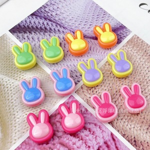 Perles en acrylique tête de lapin bicolores pour porte-clés, breloques de téléphone, pendentifs de voiture, fabrication Chaozhou - Product Image 4