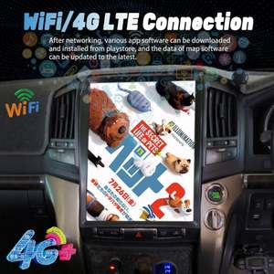 Pantalla Tesla Android 13 de 15.6 Pulgadas para Toyota Land Cruiser 200 LC200 2008-2019, Navegación GPS, Radio para Auto, Reproductor Multimedia, Unidad Principal - Product Image 3