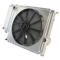 Radiateur de réservoir d'eau tout en aluminium sur mesure avec ventilateur pour BMW 318i 318is 318ti Z3 1991-2000 – Refroidisseur plus grand et plus épais