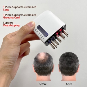 Peigne de massage électrique, huiles capillaires pour la croissance des cheveux, masseur électrique du cuir chevelu et applicateur d'huile pour la croissance des cheveux - Product Image 1