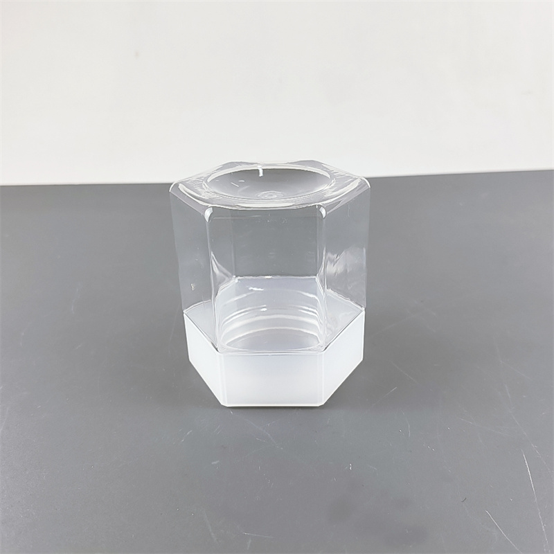 Free Sample Hexagonal PET Plastic Jar Food Packaging Candy Jar clear sealed Jam Jar
