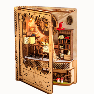 IIECREATE marco de fotos divertido más caliente 2802 <span class=keywords><strong>libro</strong></span> mágico DIY <span class=keywords><strong>casa</strong></span> de muñecas en miniatura rompecabezas de madera - Product Image 1