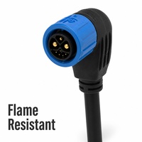 Connecteur circulaire étanche IP67 M23 pour assemblage sur site, prise de câble moulée droite, montage sur panneau pour stockage d'énergie de batterie