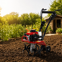 Arado Agrícola a Gasolina de Venta Caliente, Pequeña Motocultora y Microcultivadora para Labranza