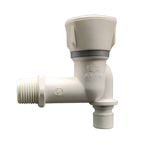 2026 Newly Single Cold Abs PP Health DN15 White Bibcock Plastic Water Faucet for Basin - Product Image 1