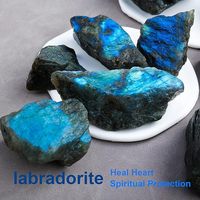 Vente chaude Labradorite Cristal Brut Pierre De Lune Cristal Naturel Pierres De Guérison Cristal Brut Pierres Précieuses