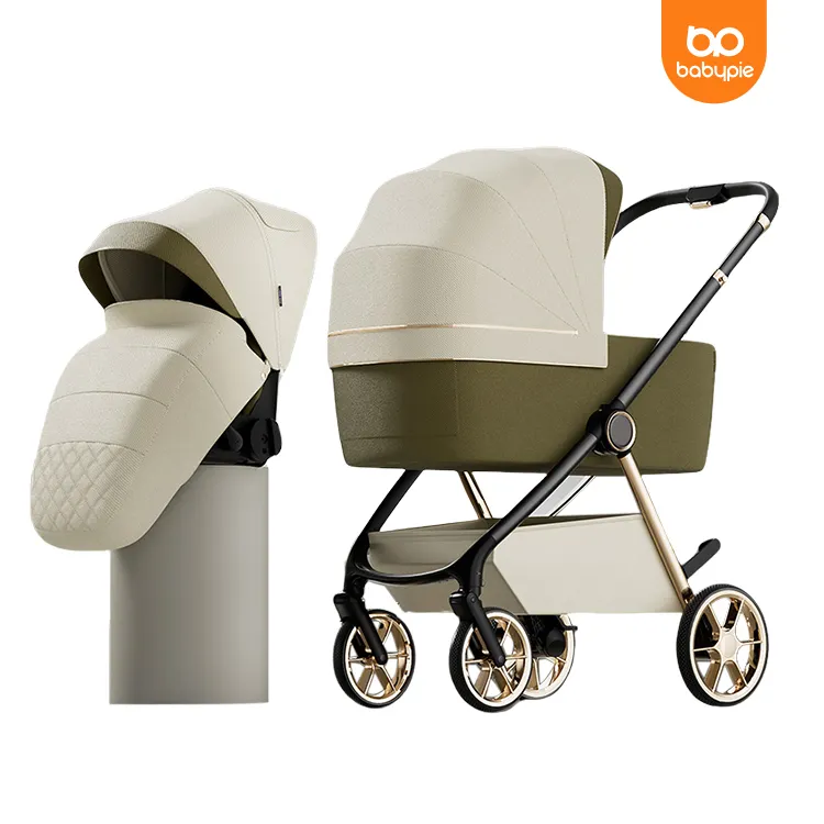 Großhandel-Babywagen 3 in 1 Babyautositz und Kletterwagen-Kombinationswagen beste Qualität leichtgewicht Kinderwagen Babykinderwagen 2 in 1 für Kleinkinder