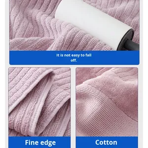 100% Pure Cotton Quick-Dry Bath <b>Large</b> Size Face <b>Towel</b>, Solid Color Weaving, Suitable for Home and Hotel Use - Product Image 2