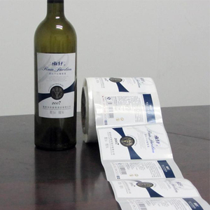 Étiquette de vin rouge personnalisée feuille d'or textuelle logo en relief autocollant UV Champagne Win - Product Image 2